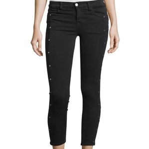 J.brand Alba Embellished Skinny Cropped Jeans